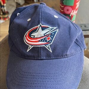 Blue Jackets Halo Blue Embroidered Cap